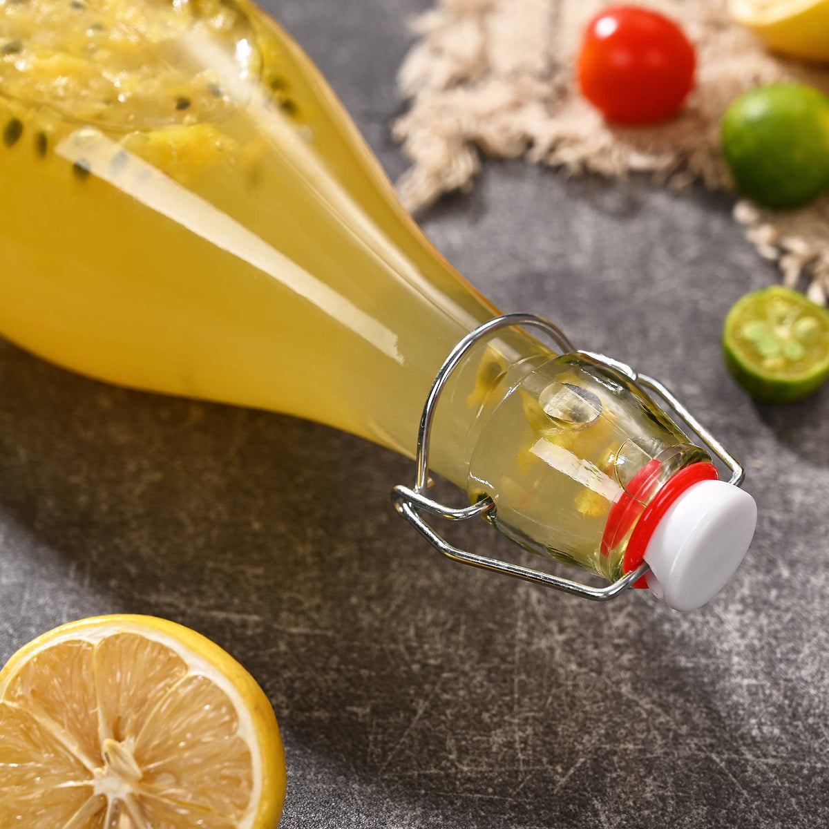 Fox Run Flip Top Glass Bottle, 1 Liter Air Tight Bottle