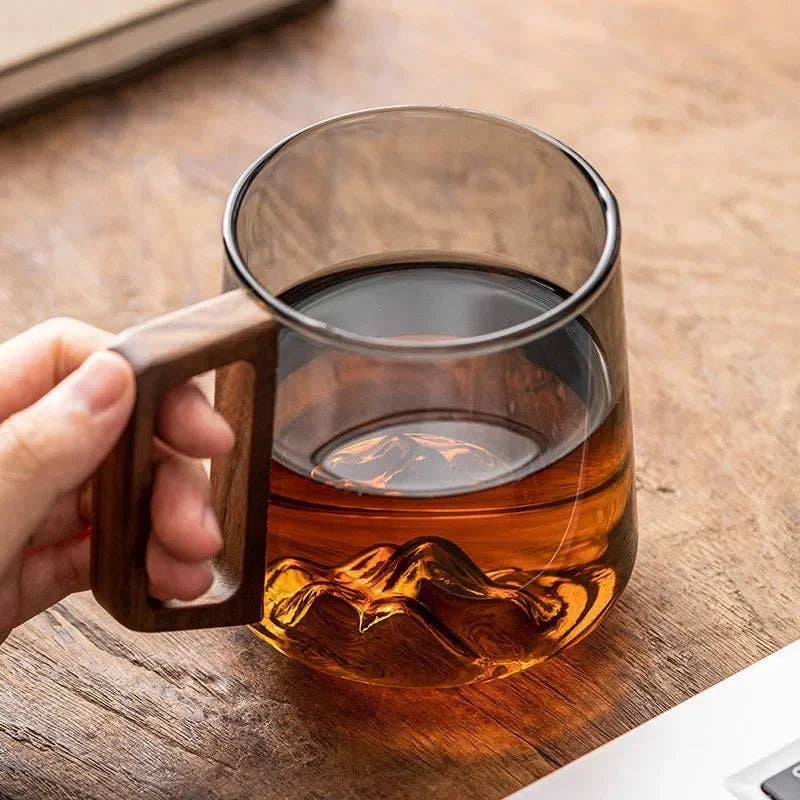 Mountain Peak Glass Mug