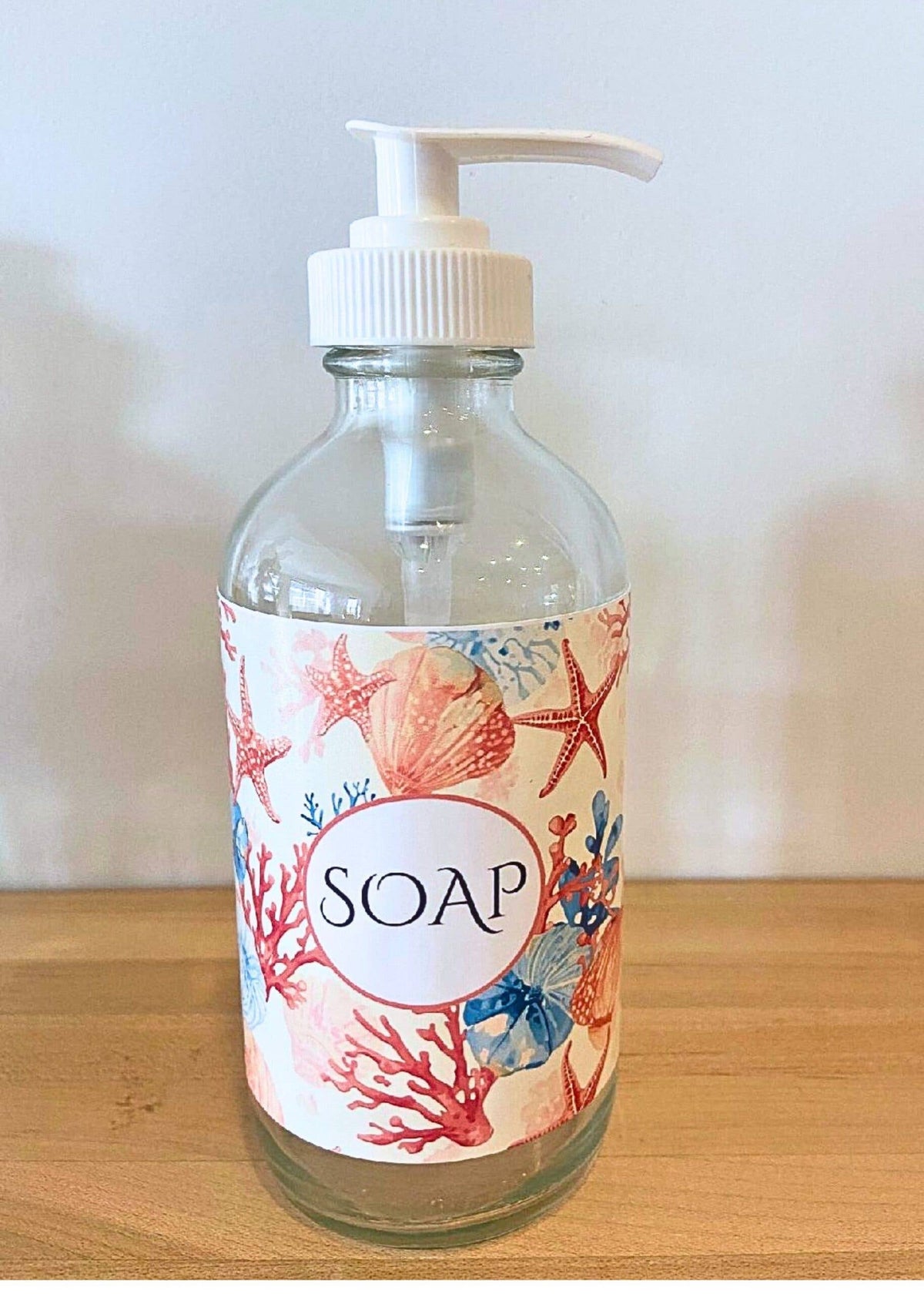 Organic Castile Hand Soap in Glass Dispenser