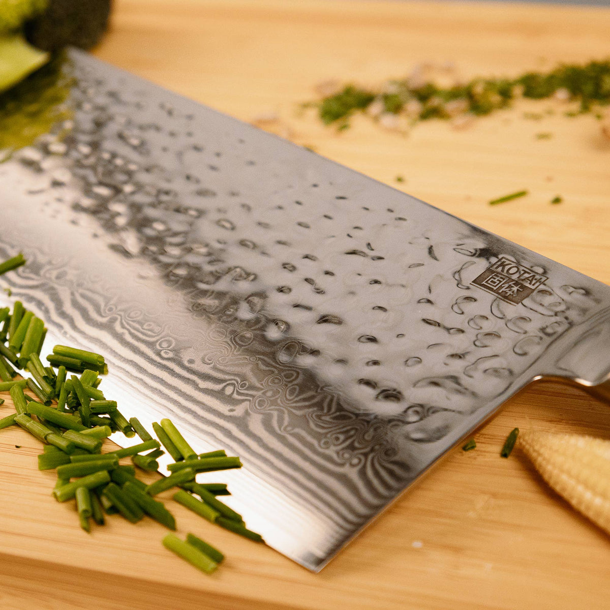 Kitchen Knife - Damascus Cleaver Knife