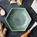 Ceramic Garlic Grater, 3-Piece Set – Sage