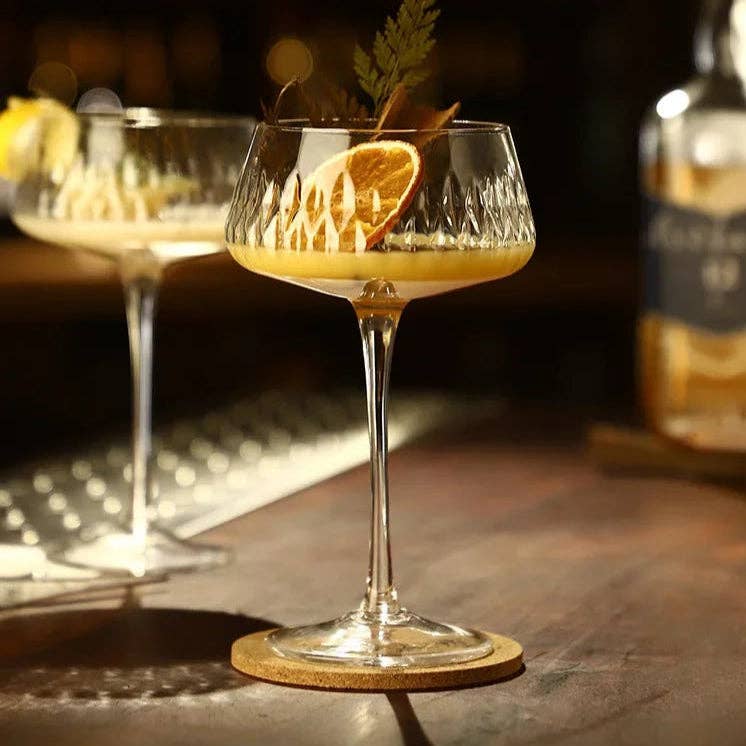 Elegant 2-Piece Cocktail Coupe Set