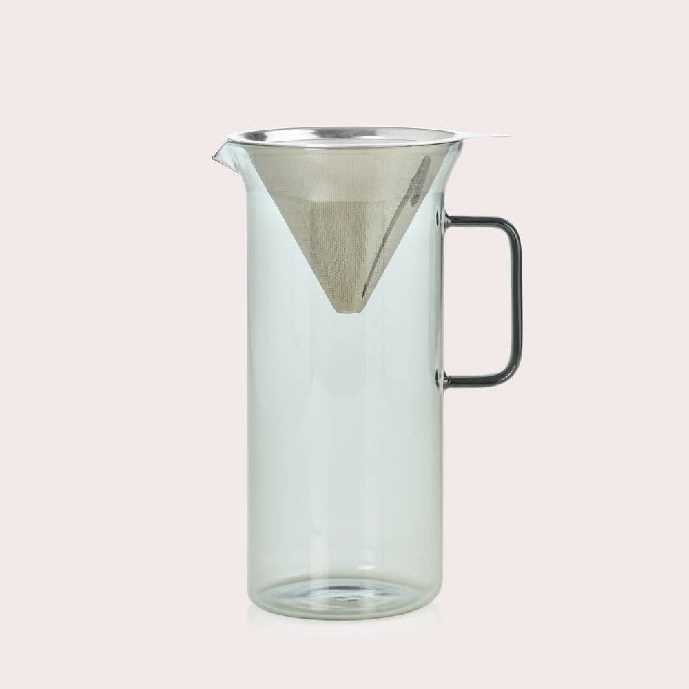 AdHoc Impact Pour Over Coffee Maker in Grey Glass