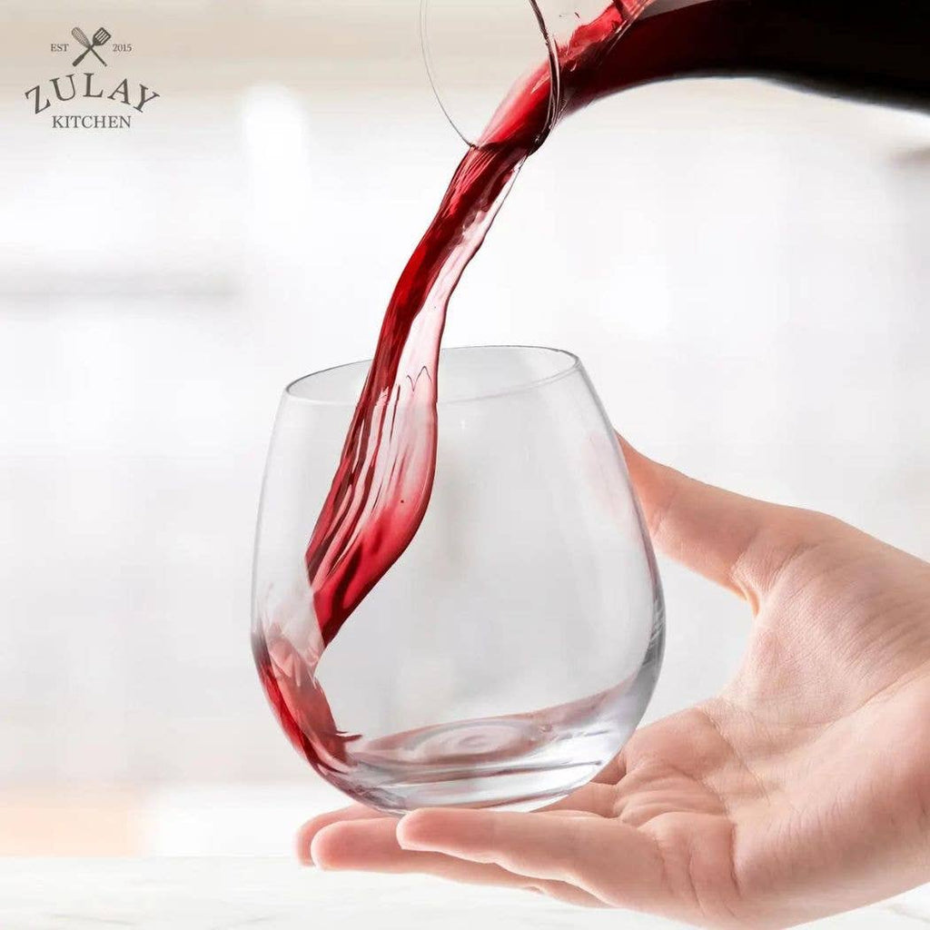 Stemless Wine Glasses 14.5oz – Set of 4