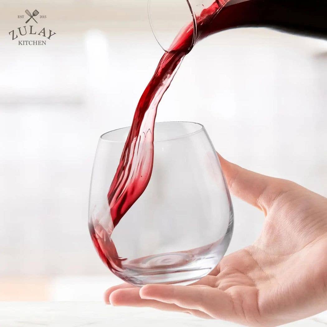 Stemless Wine Glasses 14.5oz – Set of 4