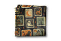 Halloween Fall Ghost Stamp Collage Kitchen Towel Waffle