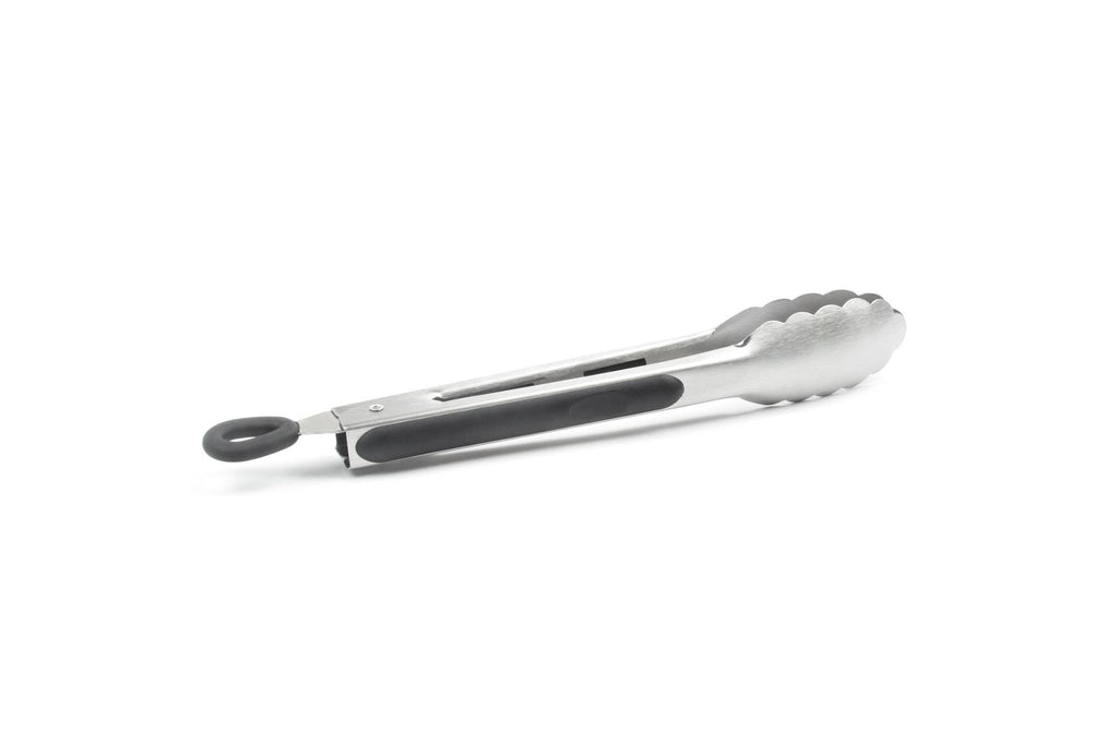 Fox Run Locking Tongs, Stainless Steel, 9"