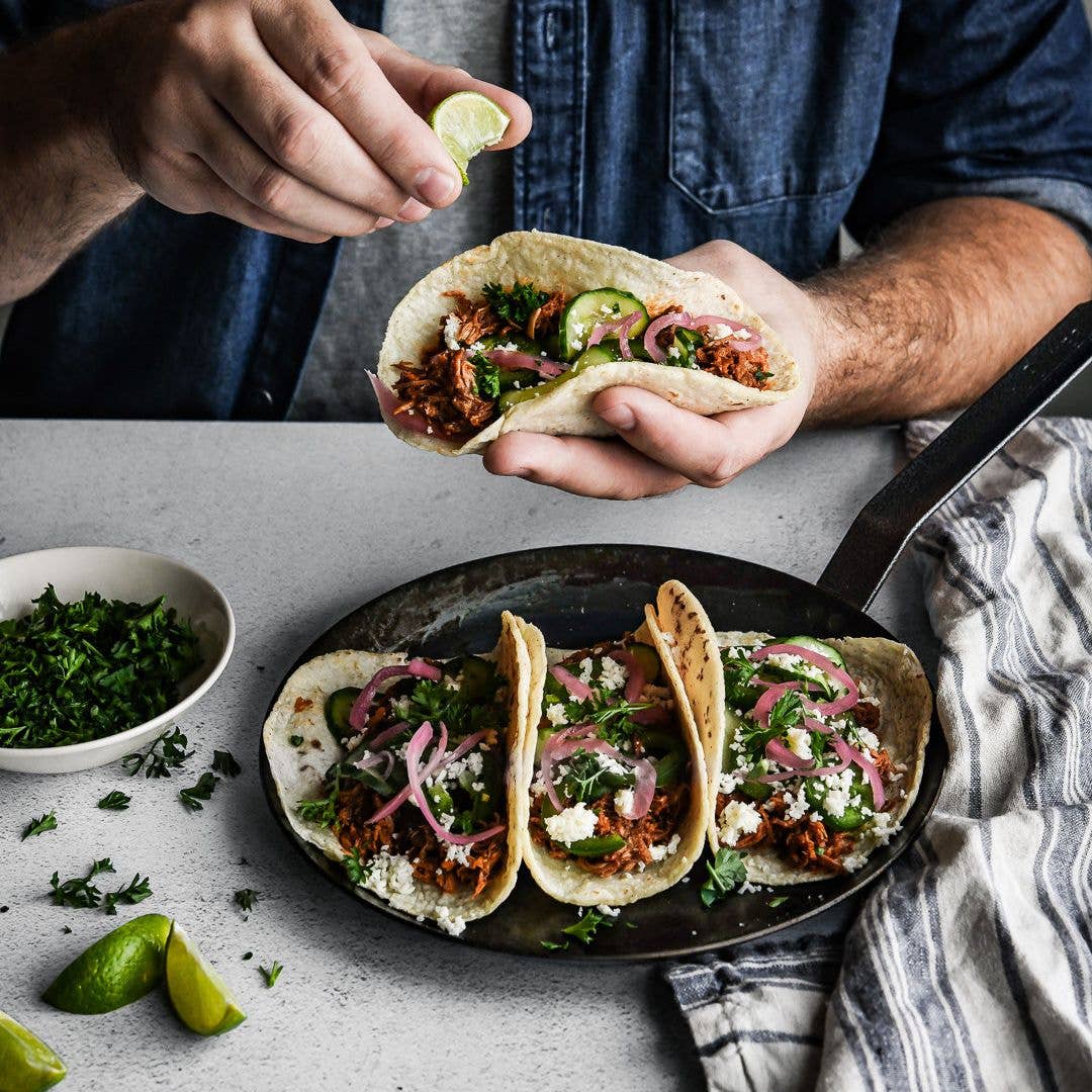Blue Carbon Steel Crepe & Tortilla Pan