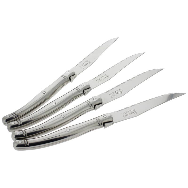 Laguiole Steak Knives Set of 4, Stainless Steel