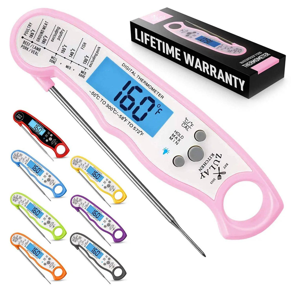 Instant Read Digital Meat Thermometer with Probe