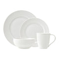 Pique 16pc Set Plain - Service for Four