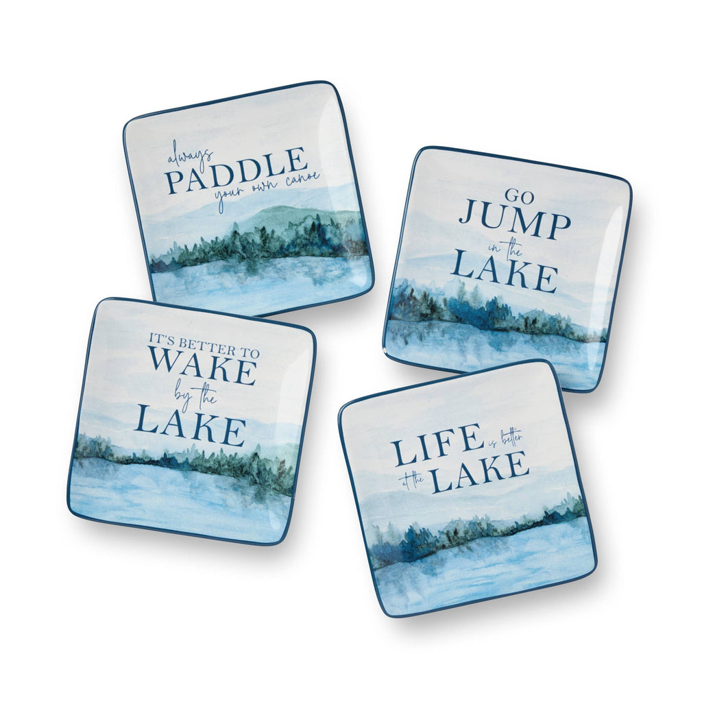 Wake At The Lake Canape Plate 6" asst.