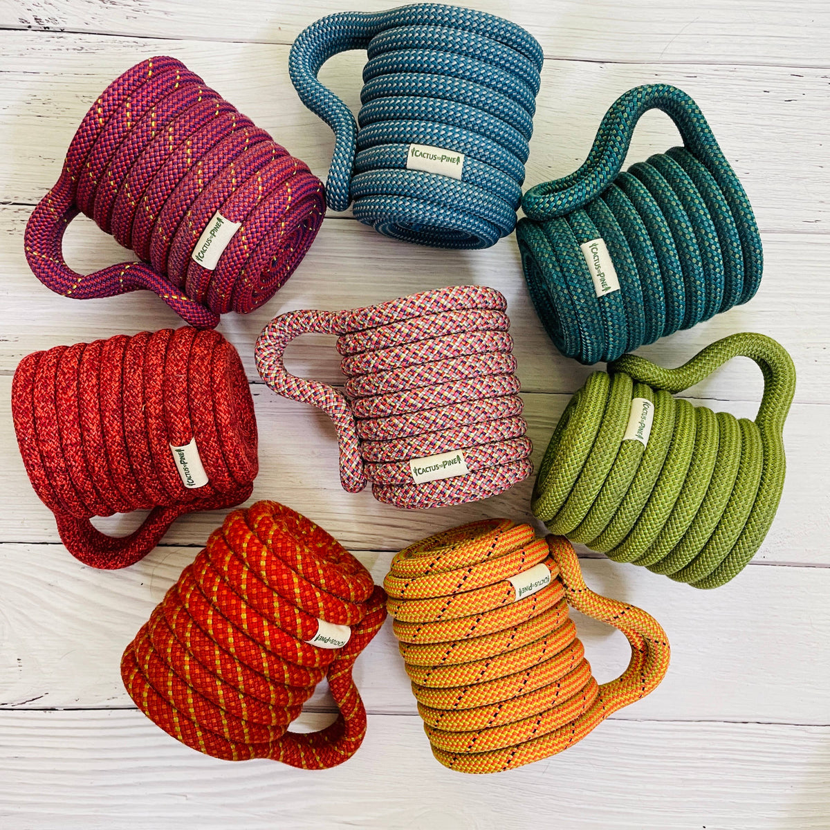 Standard Can Cozie – Upcycled Climbing Rope -Fits 12 oz Cans