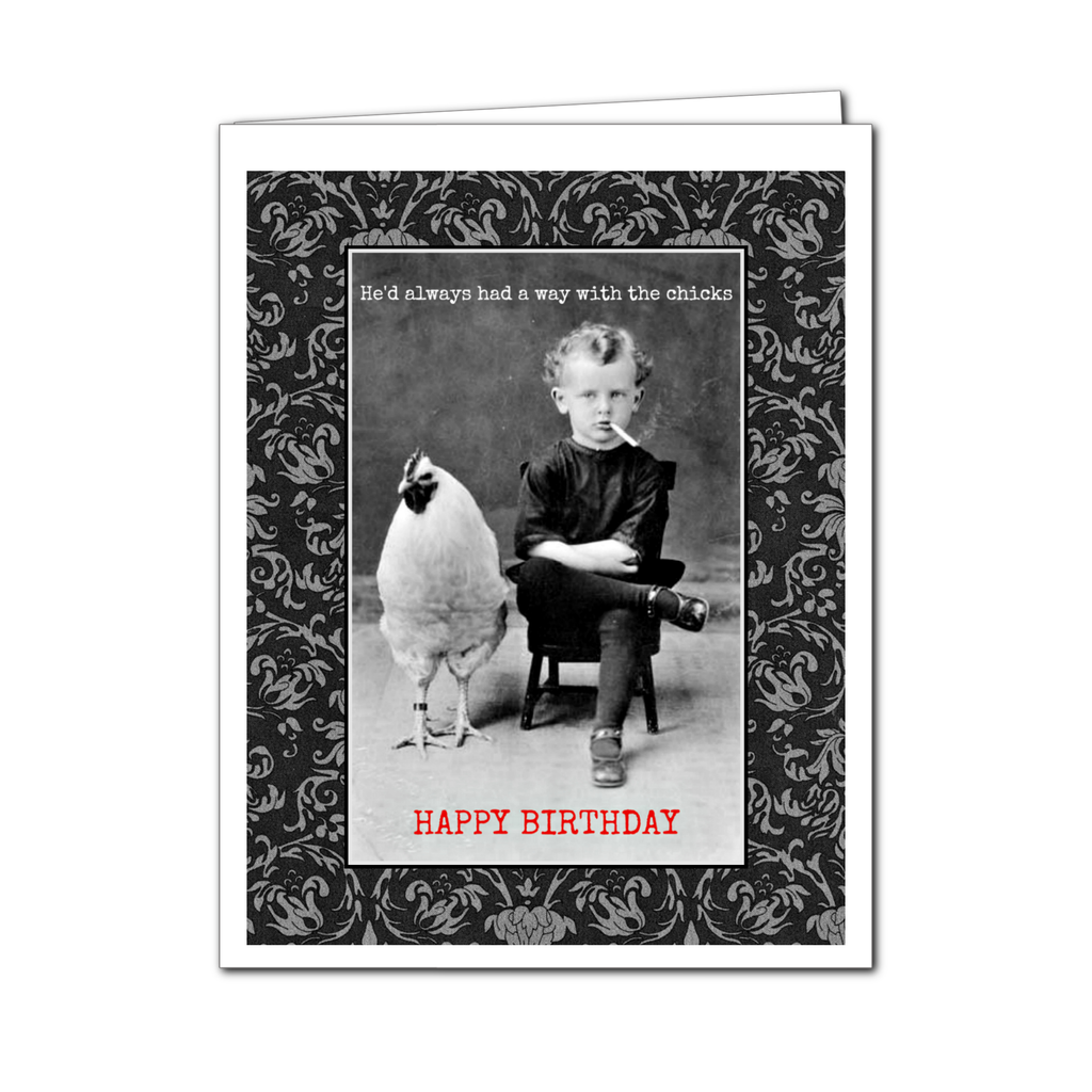 Chicks Birthday Greeting Card