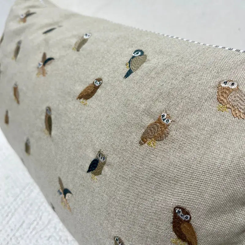 Pillow Applique/Embo 12x20"Miniature Owl