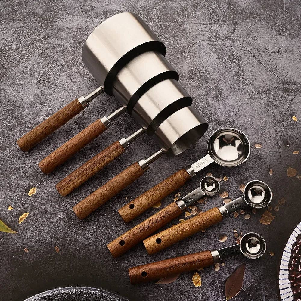 Rustic Measuring 8-Piece Spoon Set
