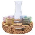 Multi-Colored Glass Serving Set of 7