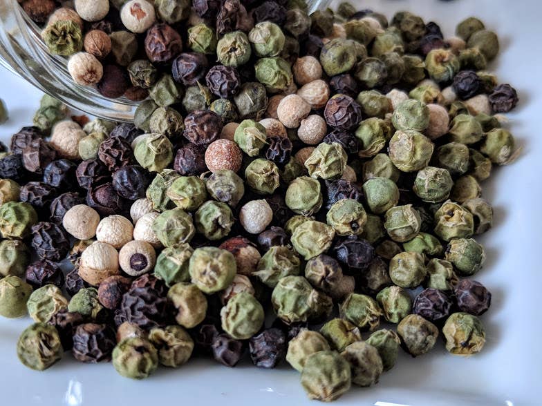 Peppercorns, Tri-color Blend - Certified Organic