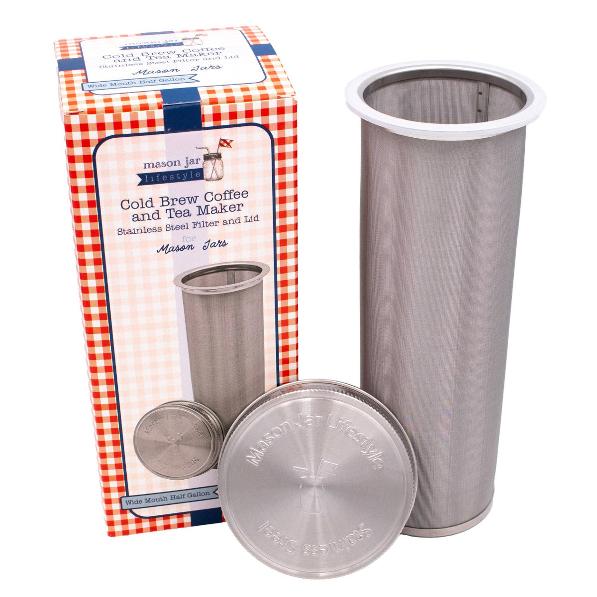 Cold Brew Coffee and Tea Maker Stainless Steel Filter Kit