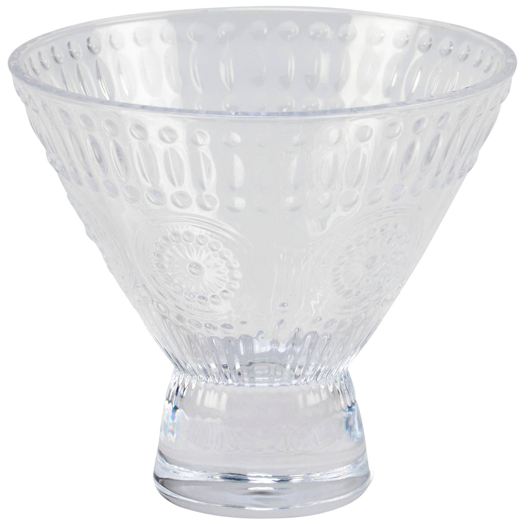 Medallion Martini Glass - (2) PAIR