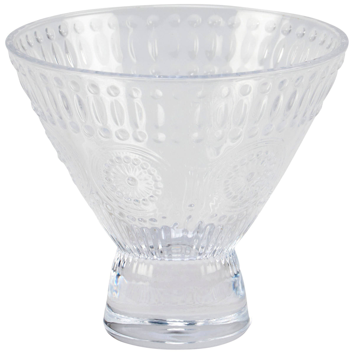 Medallion Martini Glass - (2) PAIR