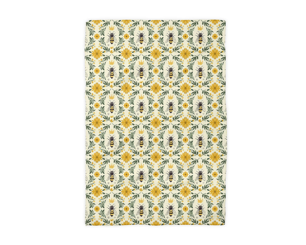 Honey Apiary Bee Botanical Beekeeper Kitchen Towel Dish Hive