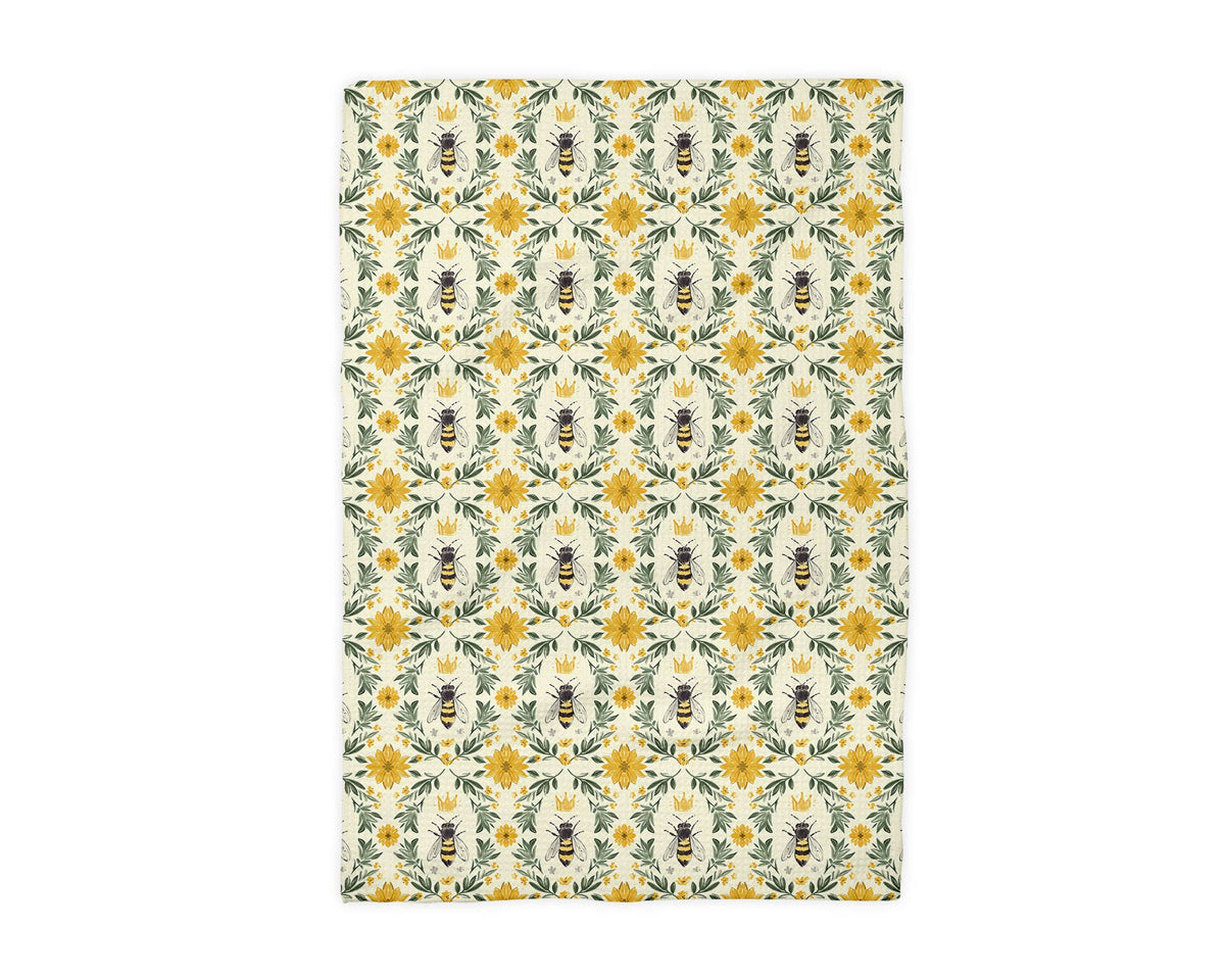 Honey Apiary Bee Botanical Beekeeper Kitchen Towel Dish Hive