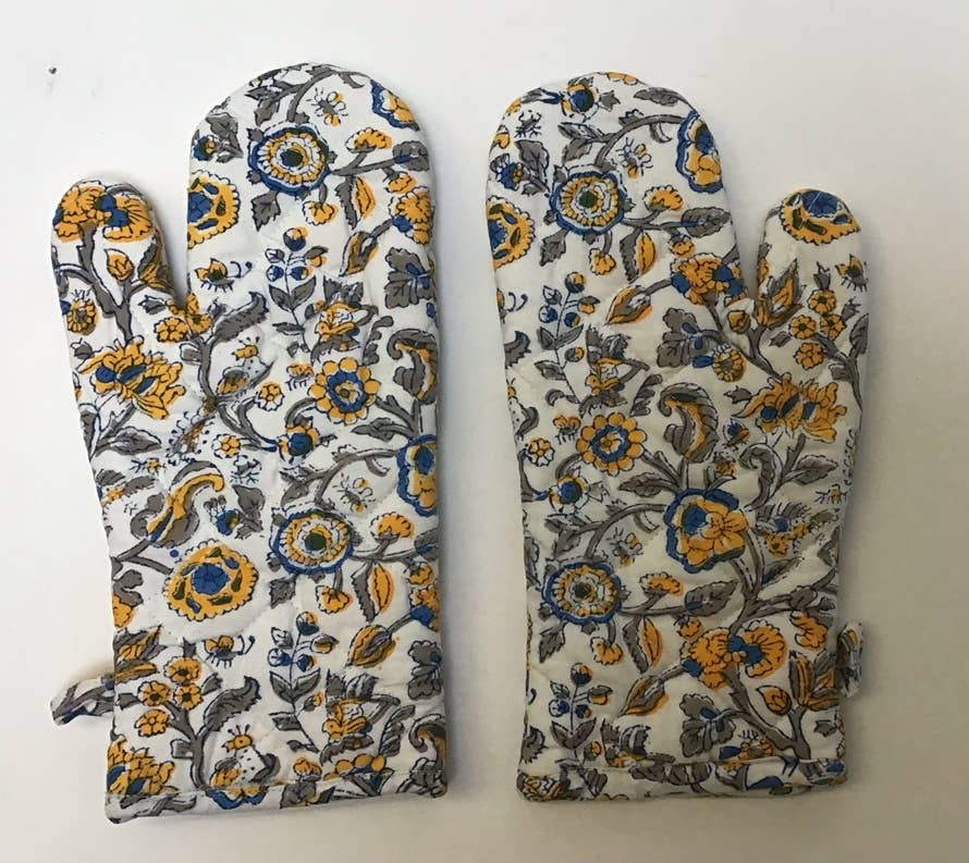 Oven Mitts Pair Provence