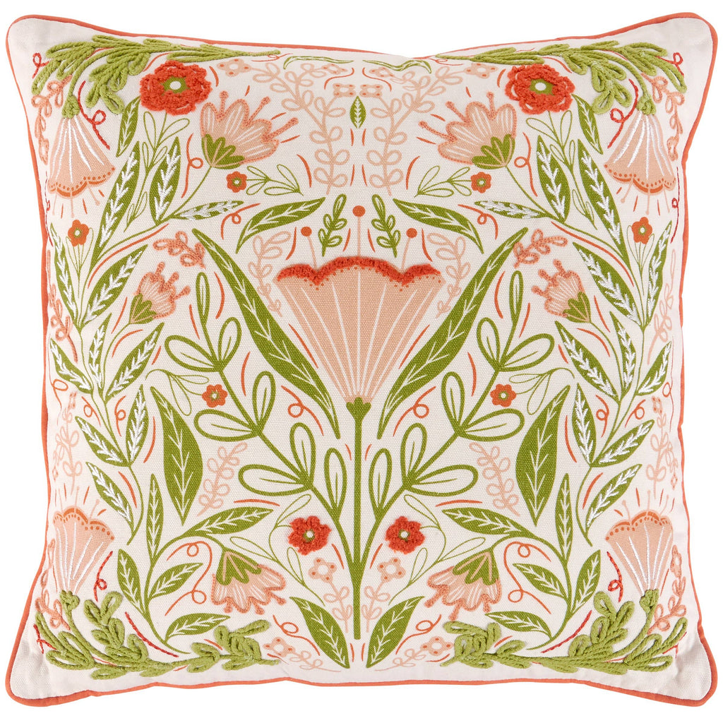 Blossom Folk Art Pillow