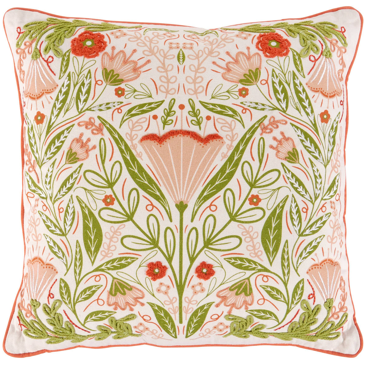 Blossom Folk Art Pillow