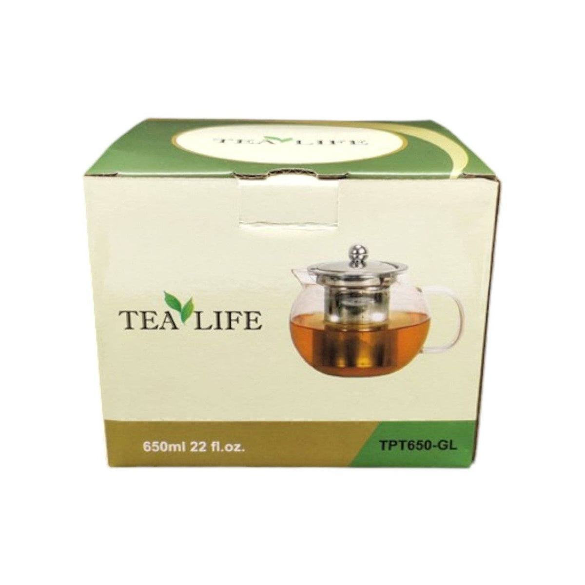 22oz 4.5"H Glass Tea Pot (1/24)