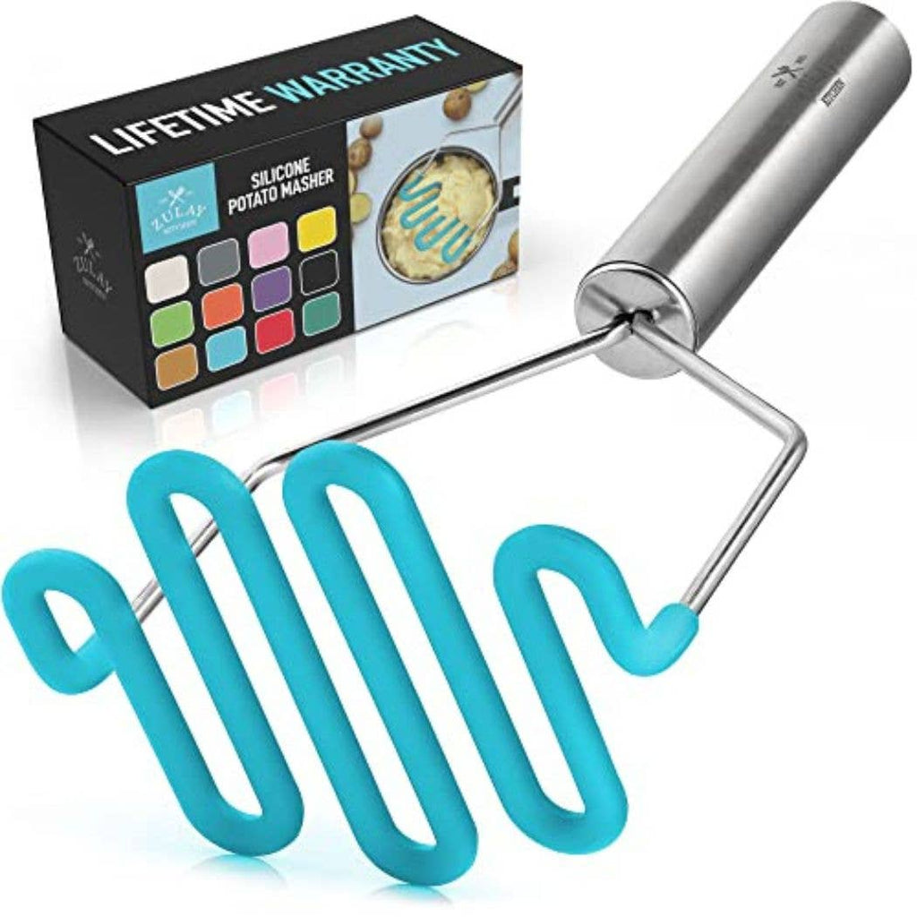 Potato Masher with Premium Silicone-Coated Stainless Steel
