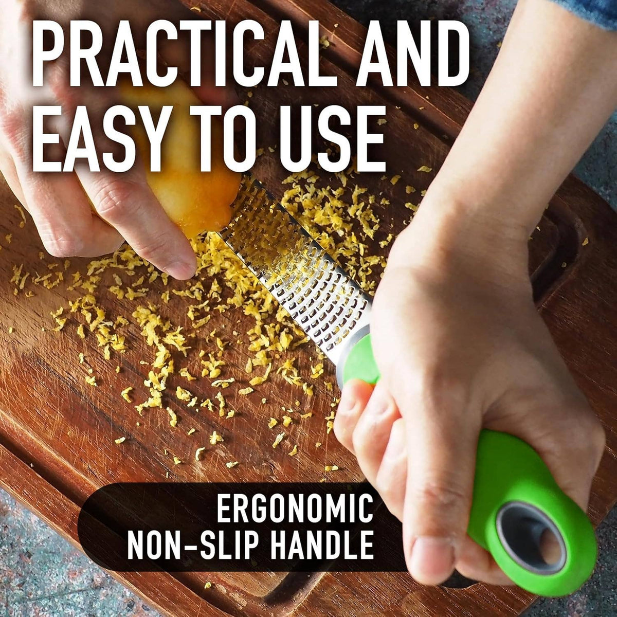 Stainless Steel Cheese Grater & Citrus Zester