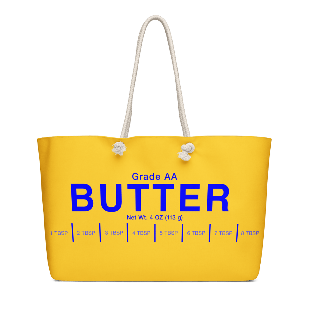 Butter Weekender Tote Bag 🧈
