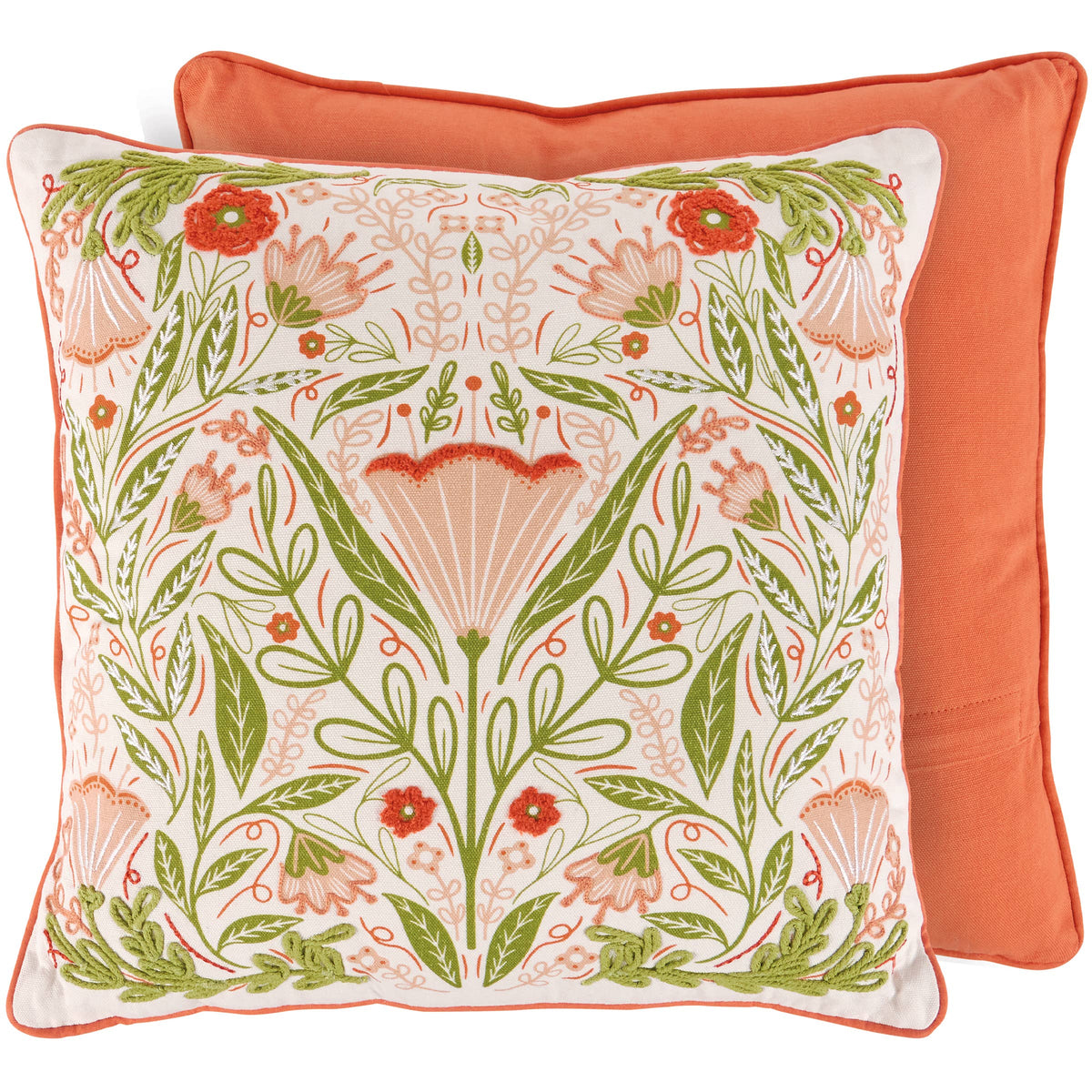Blossom Folk Art Pillow