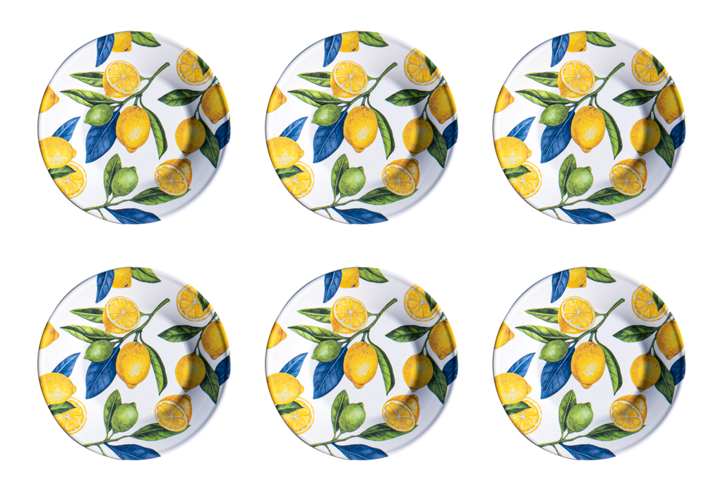 Lemon Orchard Microwavable Melamine Dinnerware Collection