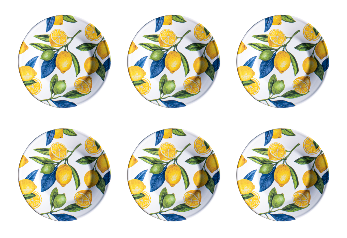 Lemon Orchard Microwavable Melamine Dinnerware Collection