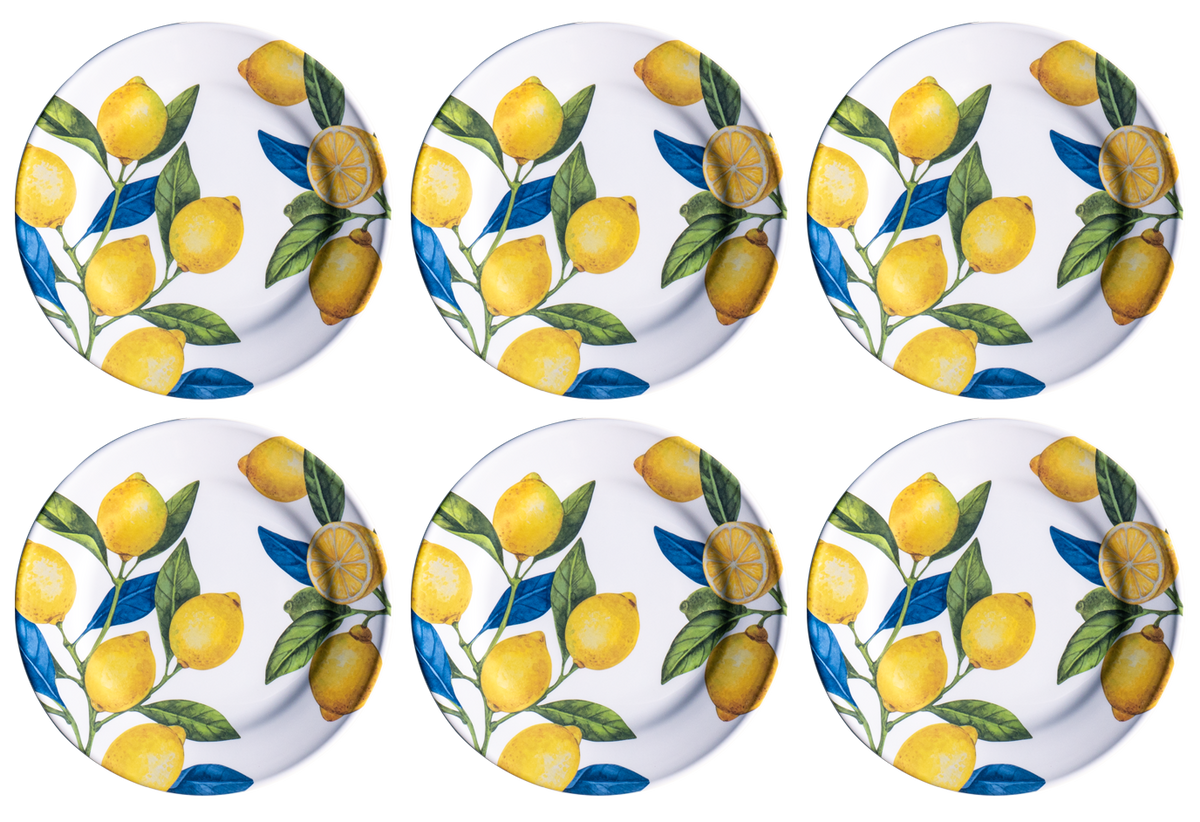 Lemon Orchard Microwavable Melamine Dinnerware Collection