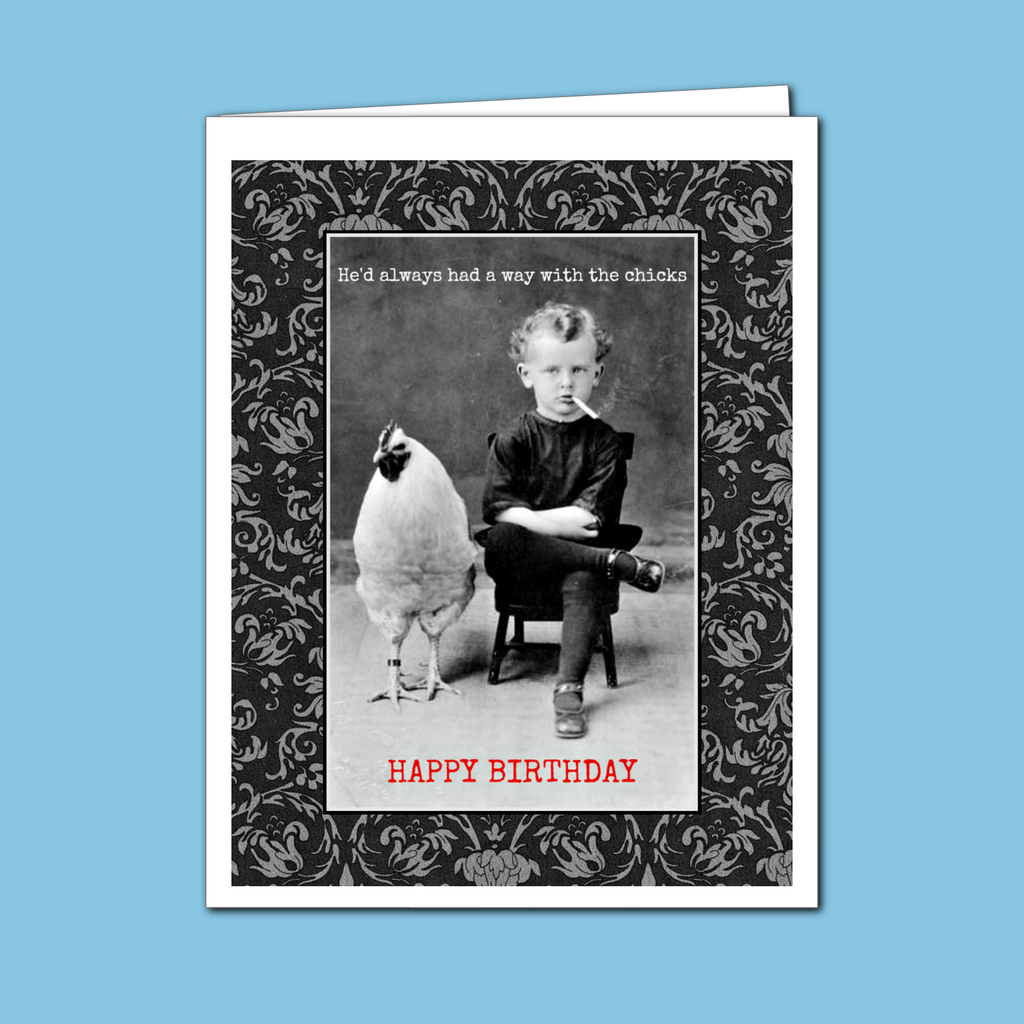 Chicks Birthday Greeting Card