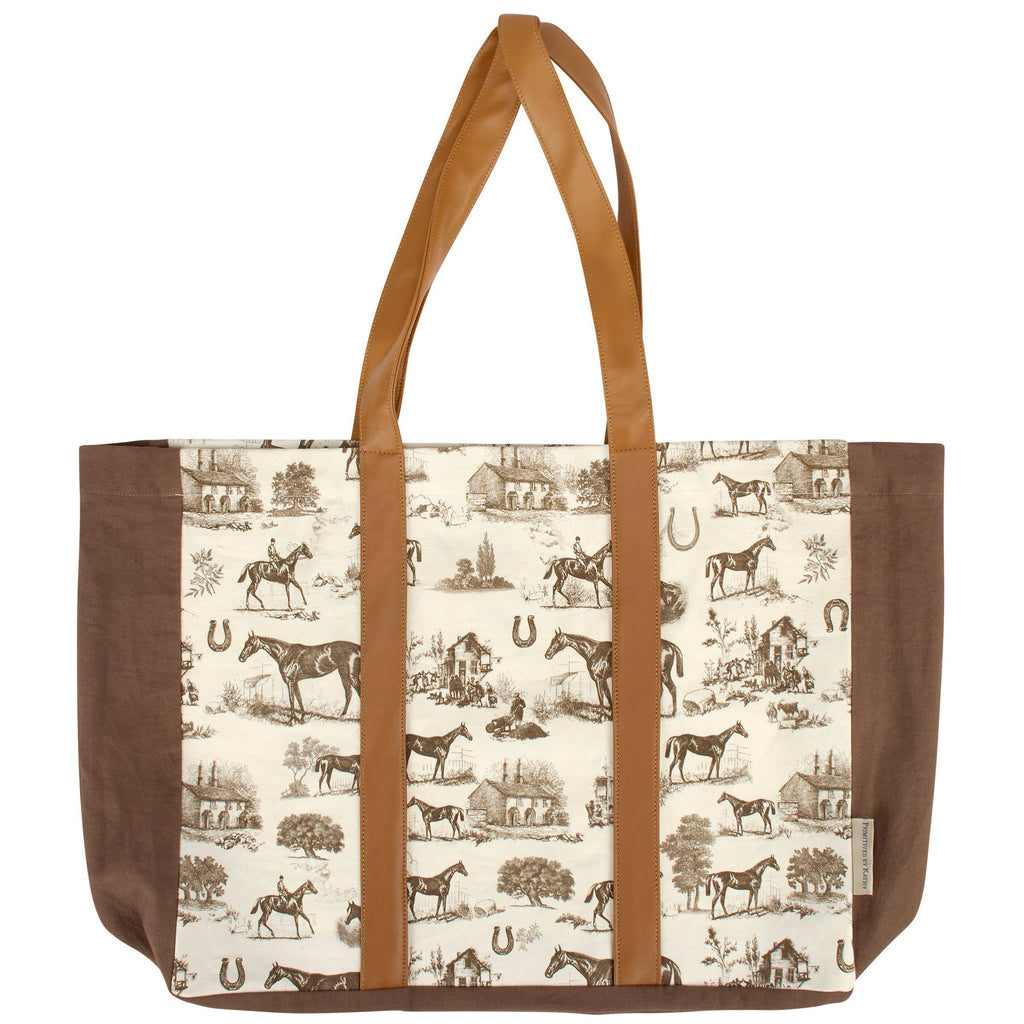 Horse Toile Tote