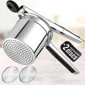 15oz Potato Ricer – Heavy-Duty Stainless Steel with 2 Discs