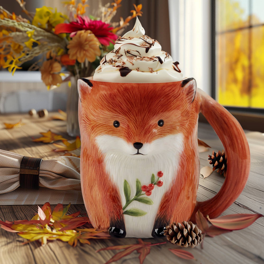 Woodland Critters Fall 3-D Mugs 16 oz.