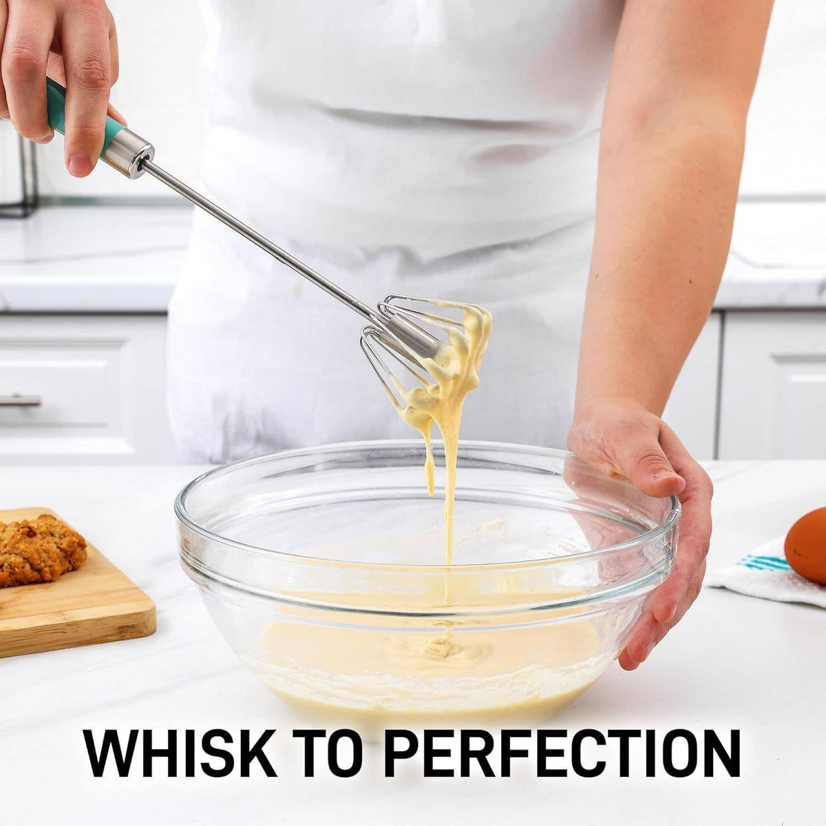 Traditional Rotary Push Whisk - Egg Beater