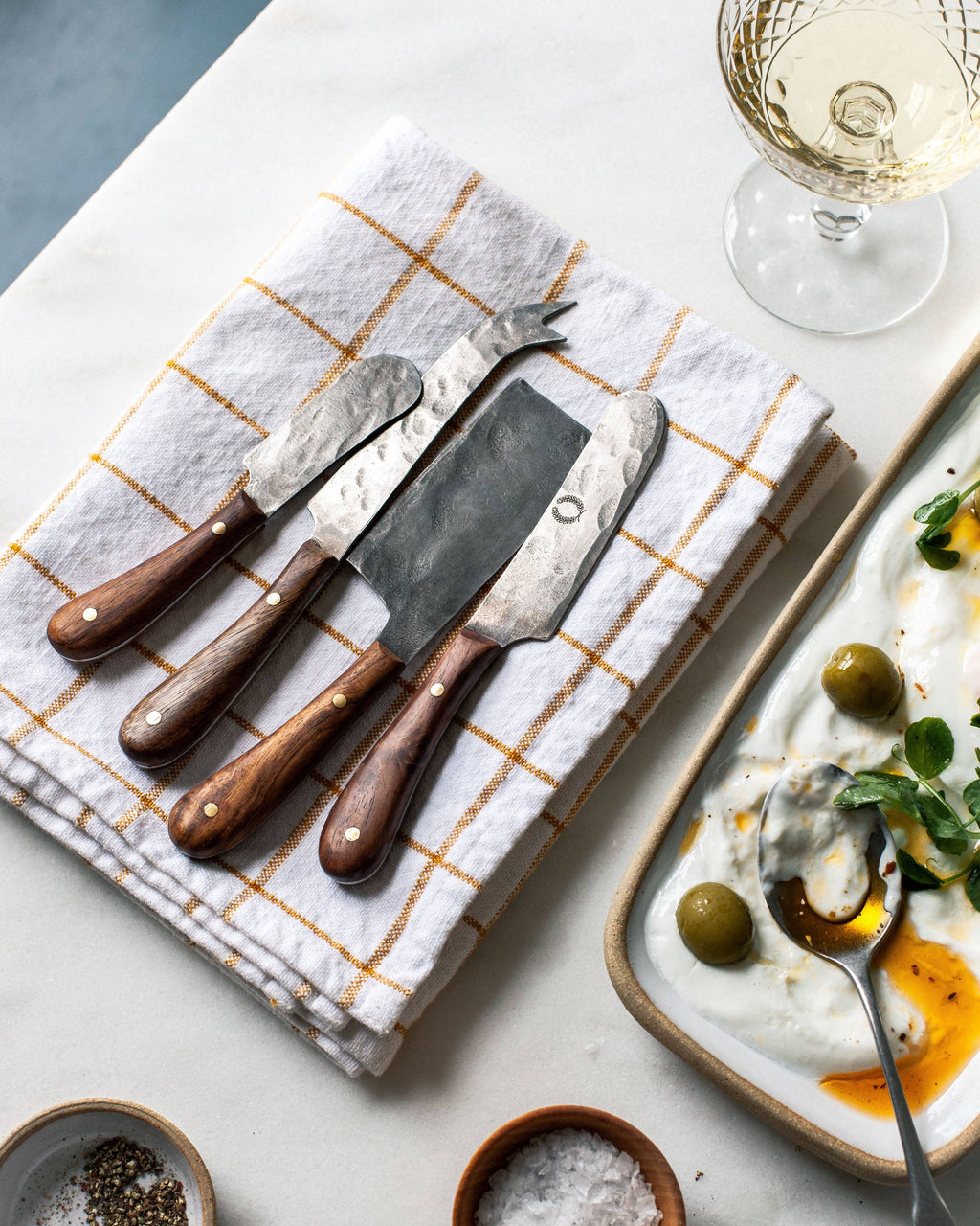 Artisan Forged Cheese Knives