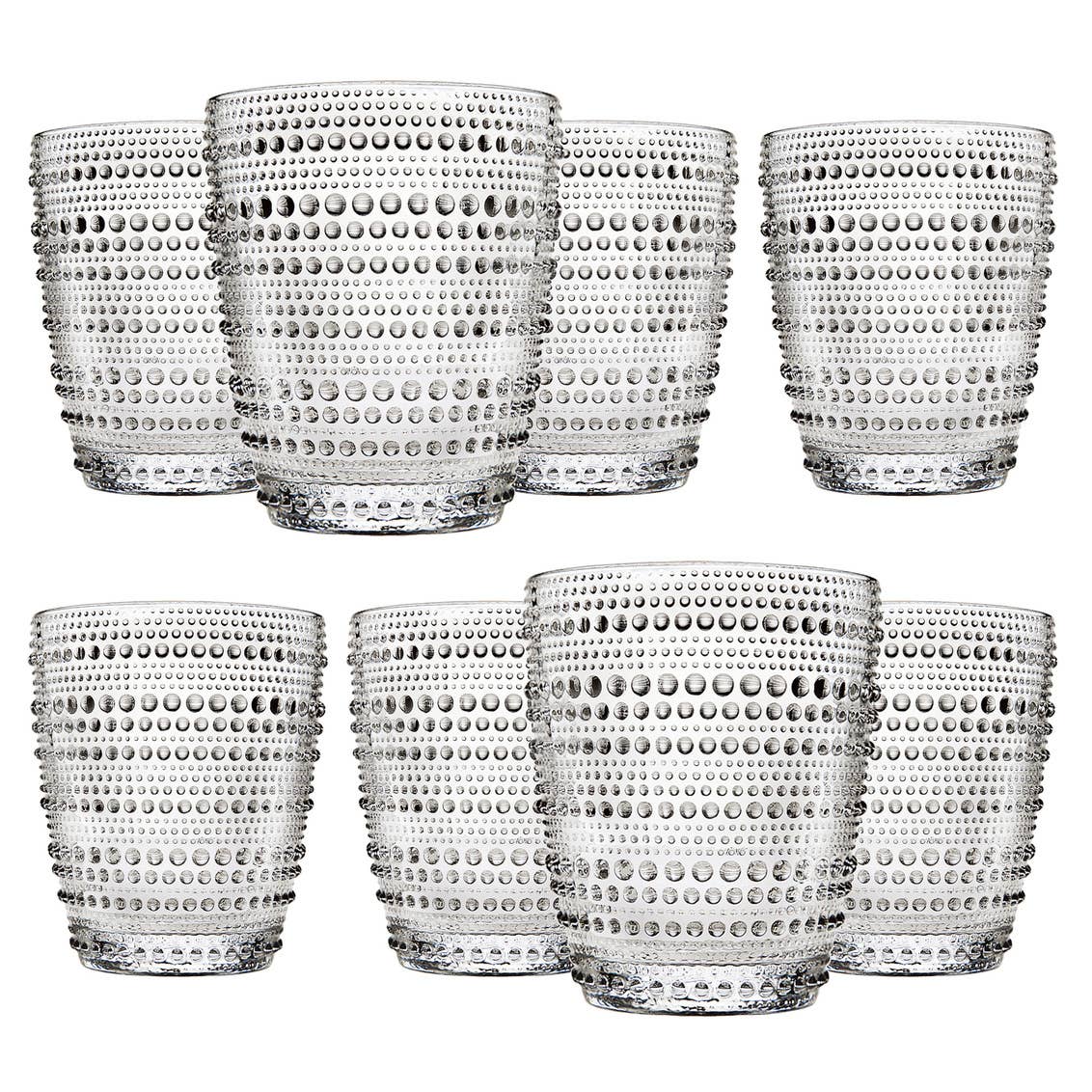 Lumina Set of 8 Clear DOF Glasses