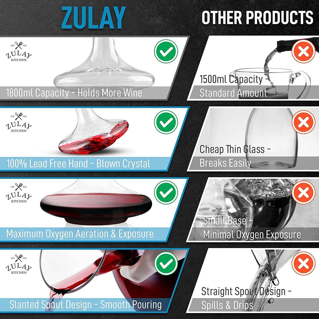 Crystal Red Wine Decanter