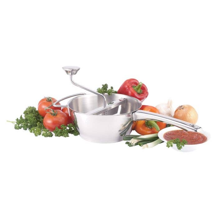 HIC Kitchen Food Mill With 4 Blades, 2qt