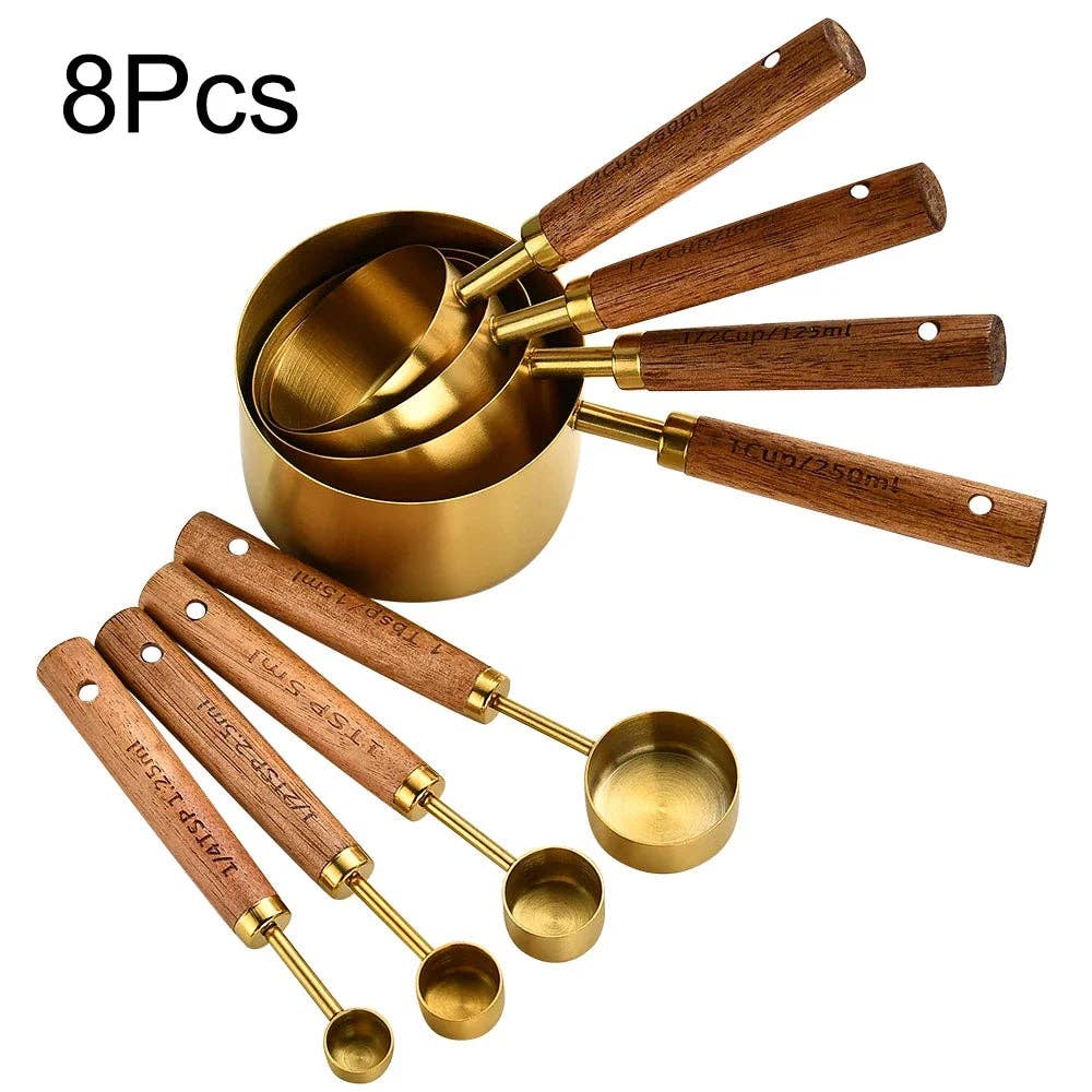 Rustic Measuring 8-Piece Spoon Set