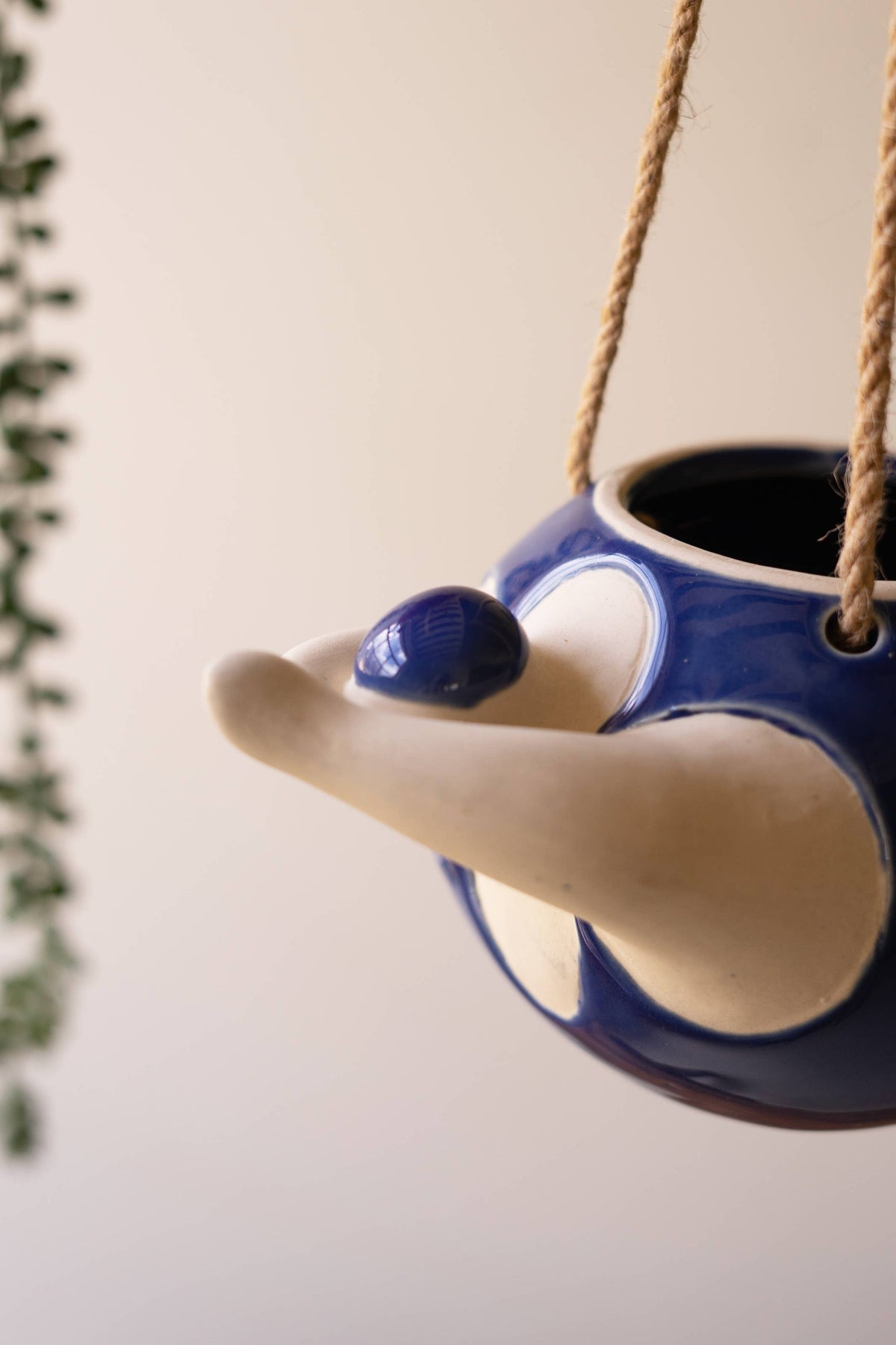 SET OF TWO HANGING CERAMIC SWIMMERS PLANTERS - ONE EACH