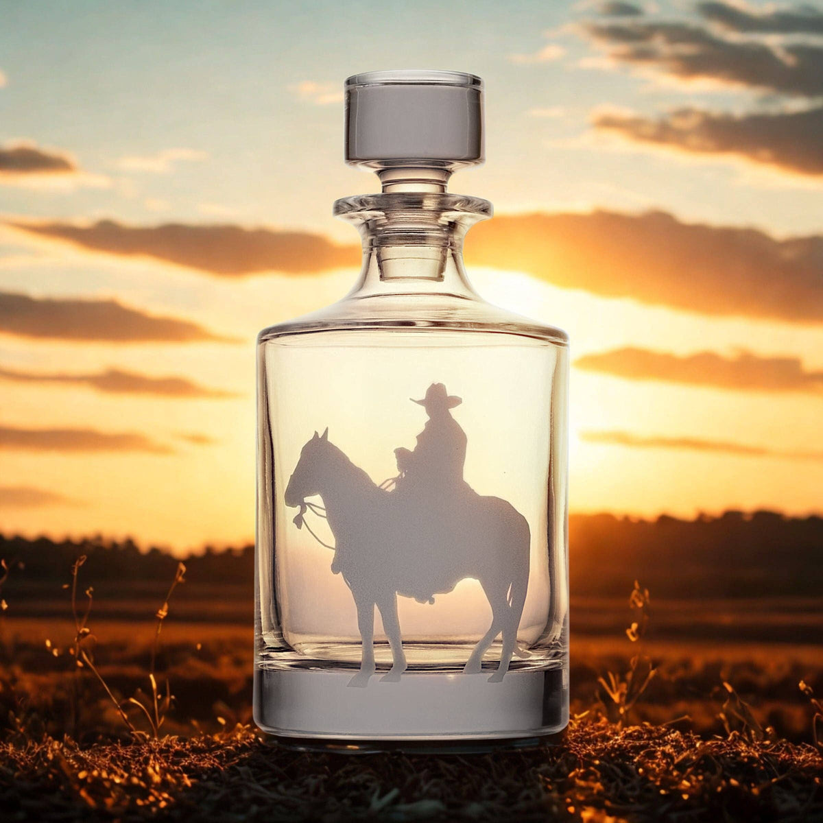 Prairie Cowboy Decanter